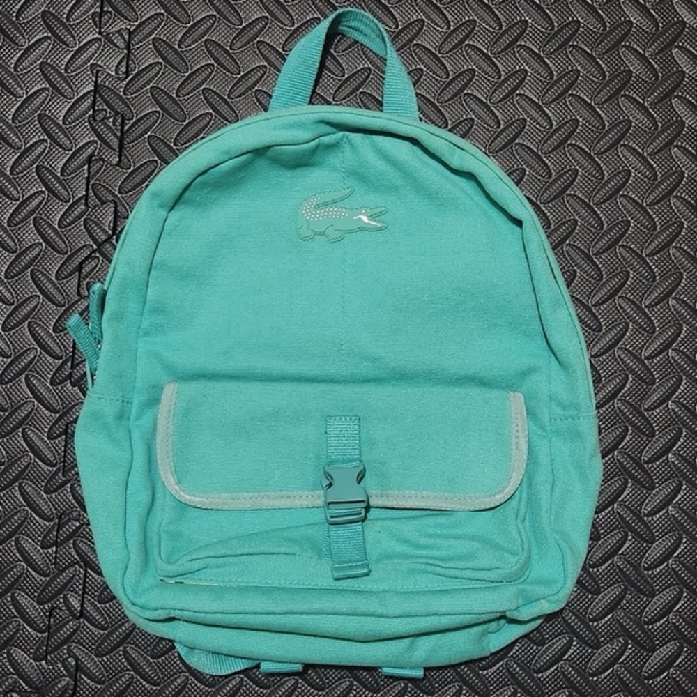 Green Lacoste Backpack Y2k Nostalgia Aesthetic